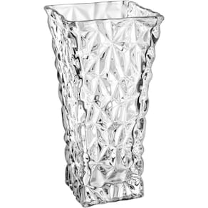 Vaso Decorativo Enfeite Casa Retangular Home&co Vidro 29x15x15cm Transparente