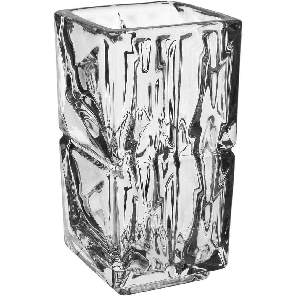 Vaso Decorativo Enfeite Casa Quadrado Home&co Eco Crystal 13x7x7cm Transparente