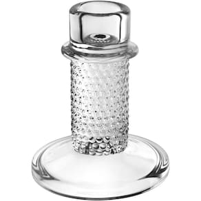 Castiçal Home&co Vidro 9x8x8cm Transparente Porta Vela