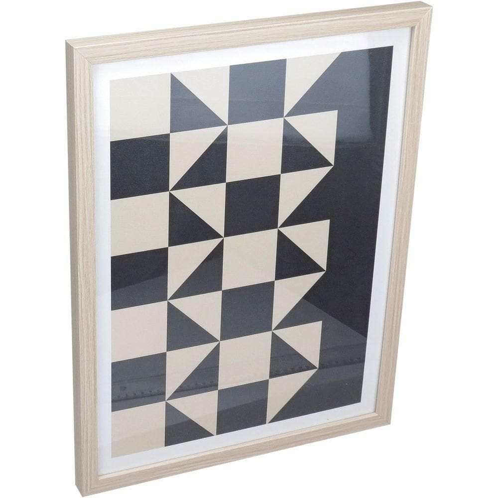 Quadro Decorativo Parede Sala Home&co Mdf 39x29x2cm Preto