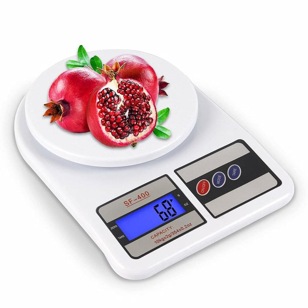 Balança Digital Fitness Alta Precisao 10 Kg Dieta Comida Fitness Preparo Comida Bolo Pratos Cozinha