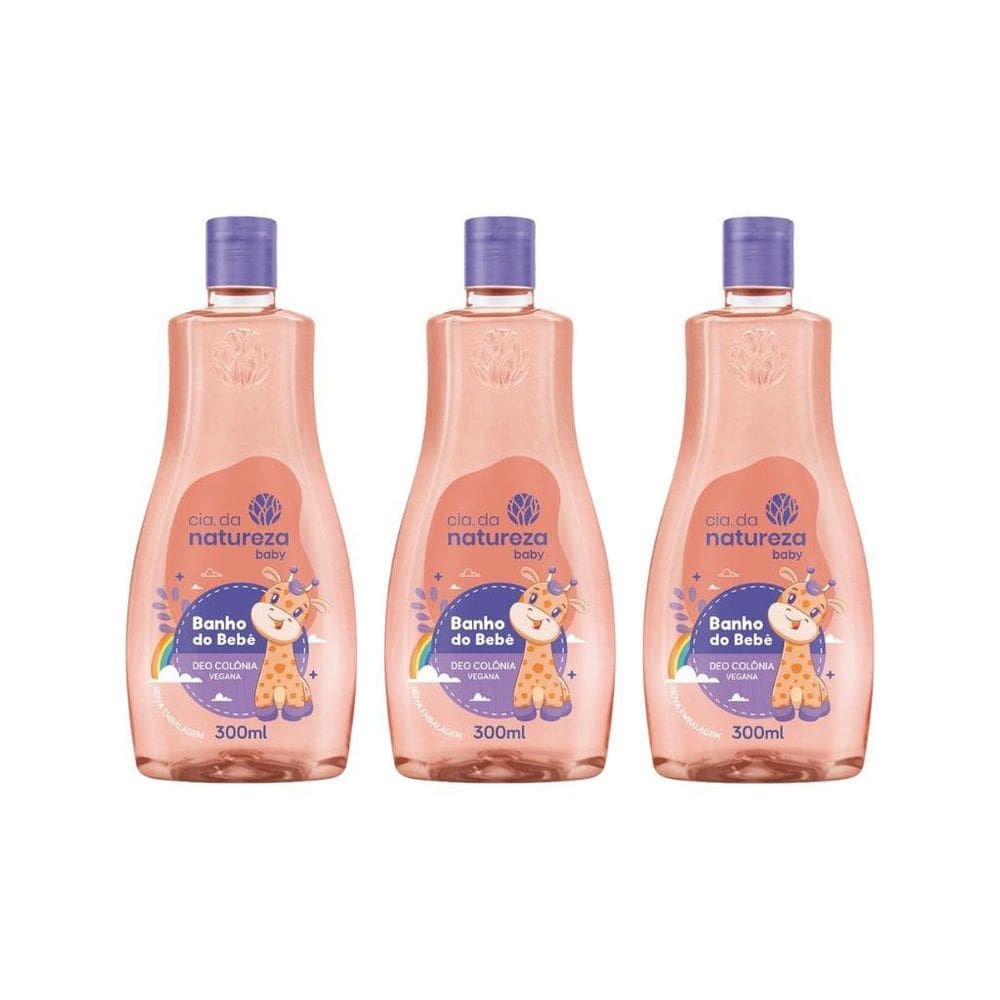 Colonia Cia Da Natureza Banho Bebe 300Ml - Kit Com 3Un