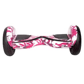 Hoverboard Skate Elétrico 10 Polegadas Rosa Camuflado Led Bluetooth Brinovar