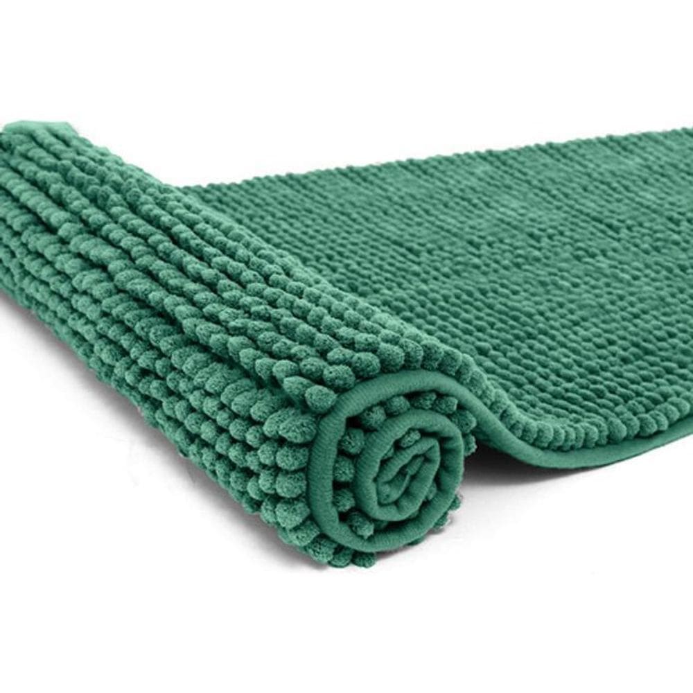 Tapete Antiderrapante Macarrão Passadeira 40X 110 Verde Agua