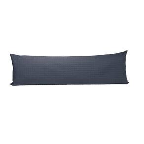 Porta Travesseiro Poliester Abraço 50x150Cm Azul Petróleo