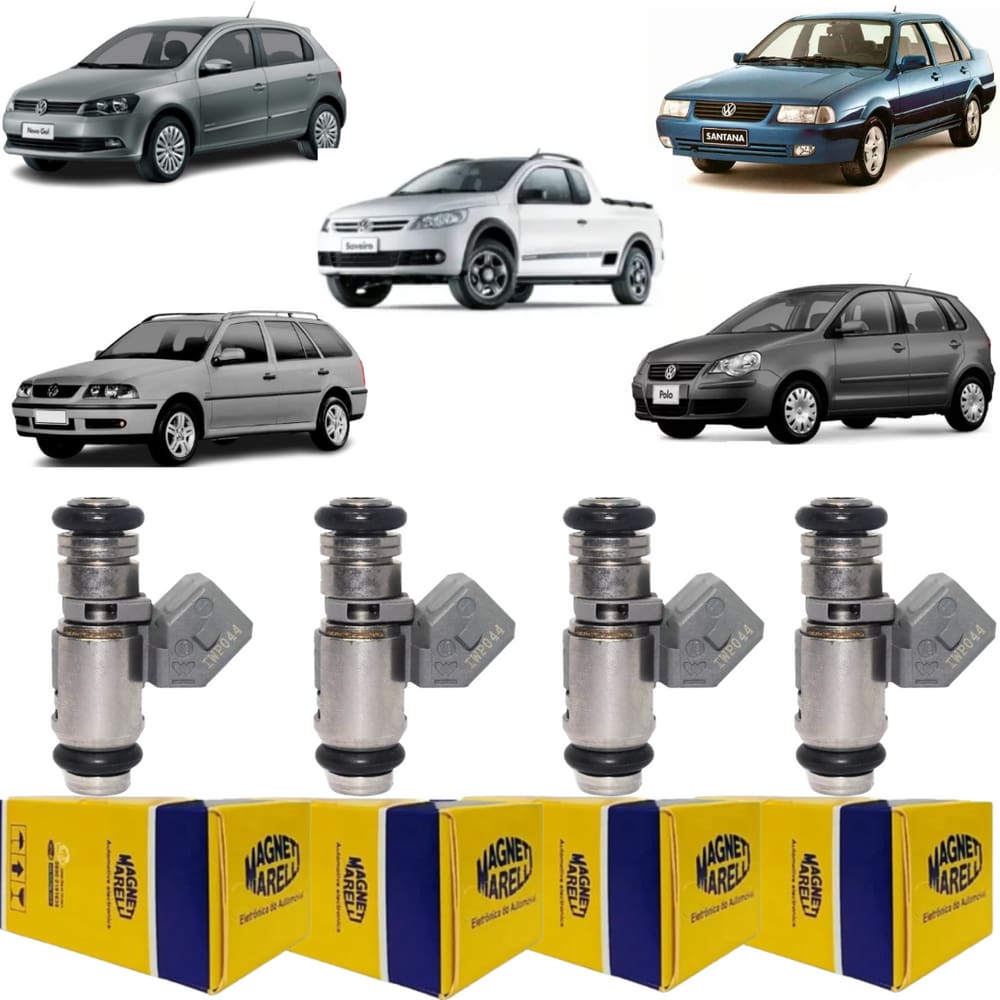 4 Bicos Injetores Gol G2 G3 1.6 1.8 8V 1997 a 2003 IWP044