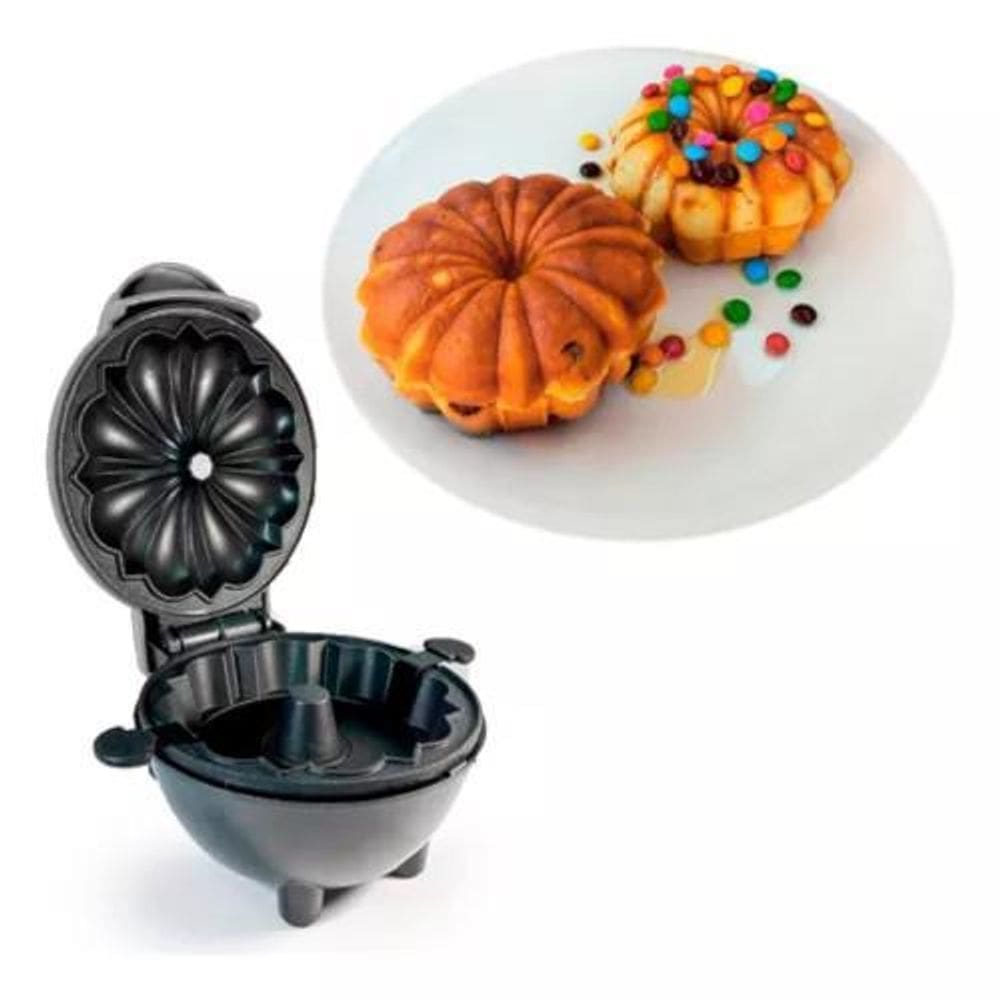 Mini Máquina De Bolo Culinária Confeitaria Bom D+ 220V Preto