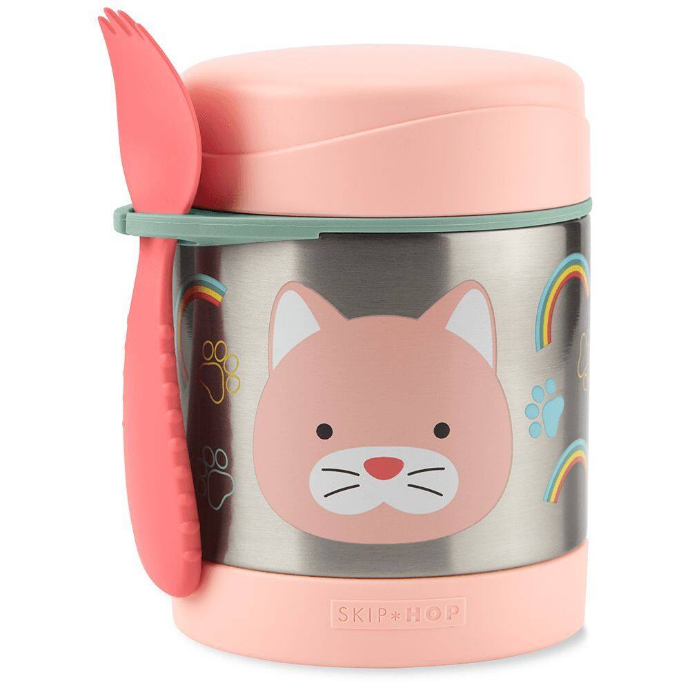 Pote Térmico com Talher Zoo Gatinha - Skip Hop