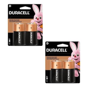 Pilha D Grande Alcalina Duracell C/4 Lr20 Rádios Lanternas