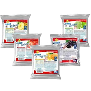 Suco Lowçucar Zero Açúcar - 5 Unid. - Sabores Variados - 10L