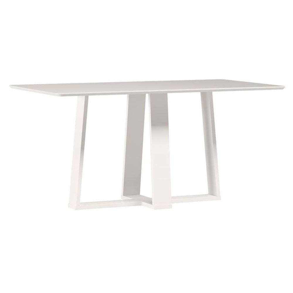 Mesa de Jantar Rubi 160x90 cm com Vidro Off White – New Ceval