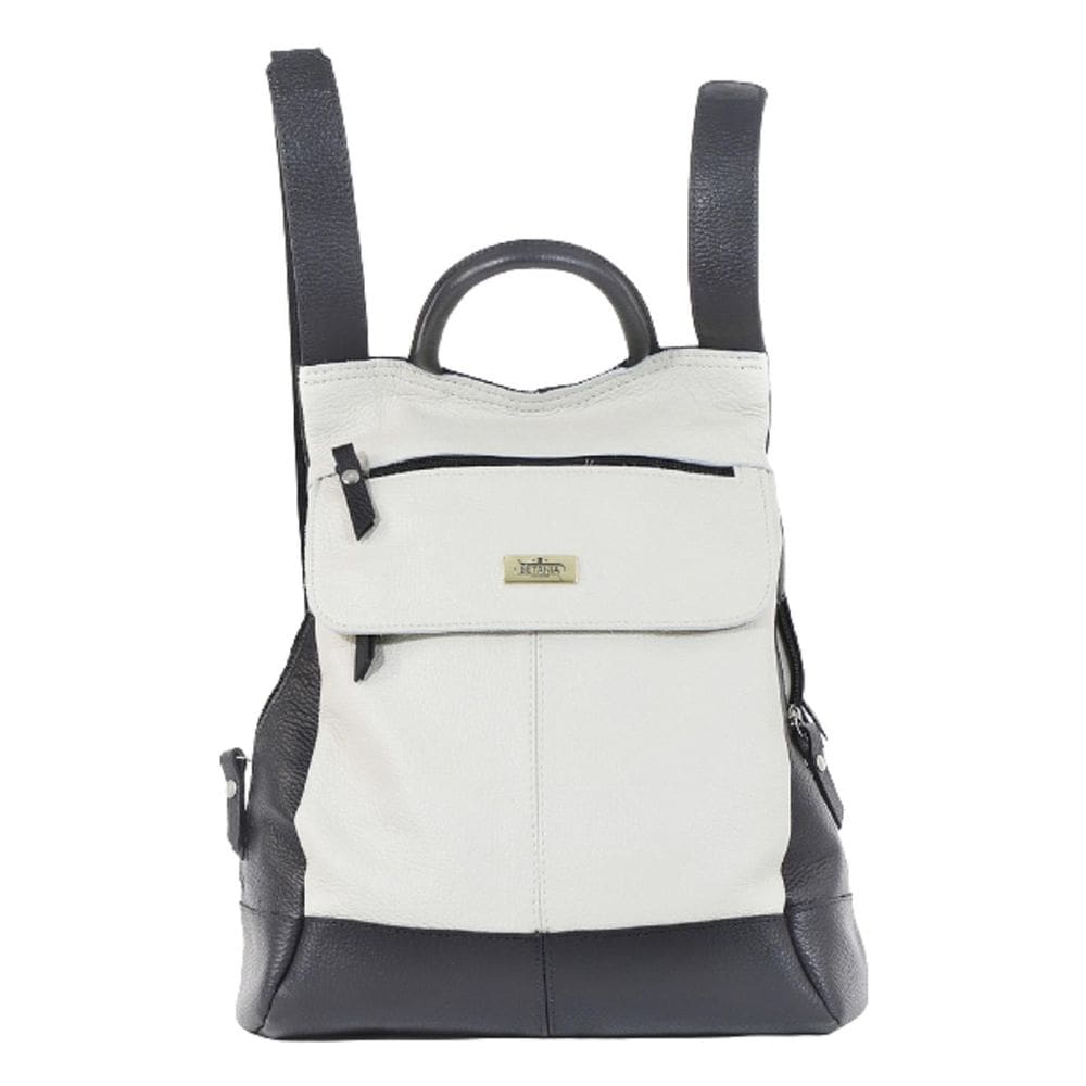 Mochila Feminina Anti Furto Notebook Em Couro Off Com Preto