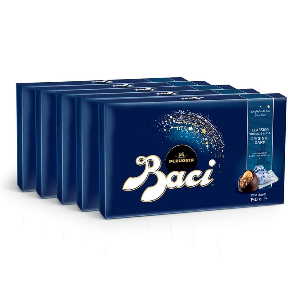 Chocolate Italiano Bombom Amargo Baci 5 Caixas 150G