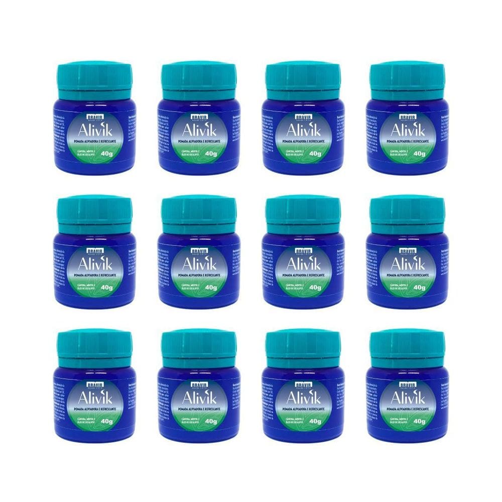 Kit Com 12 Bravir Alivik 40G
