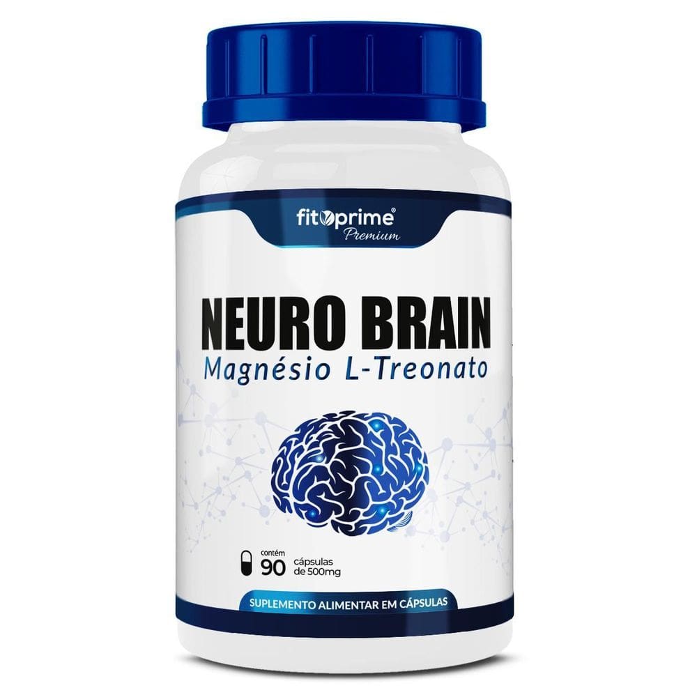 Magnésio L-Treonato Puro Neuro Brain 90Cps - Fitoprime