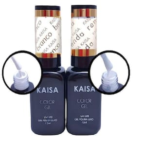 Kit Esmalte Francesinha Kaisa Em Gel Branco/Renda