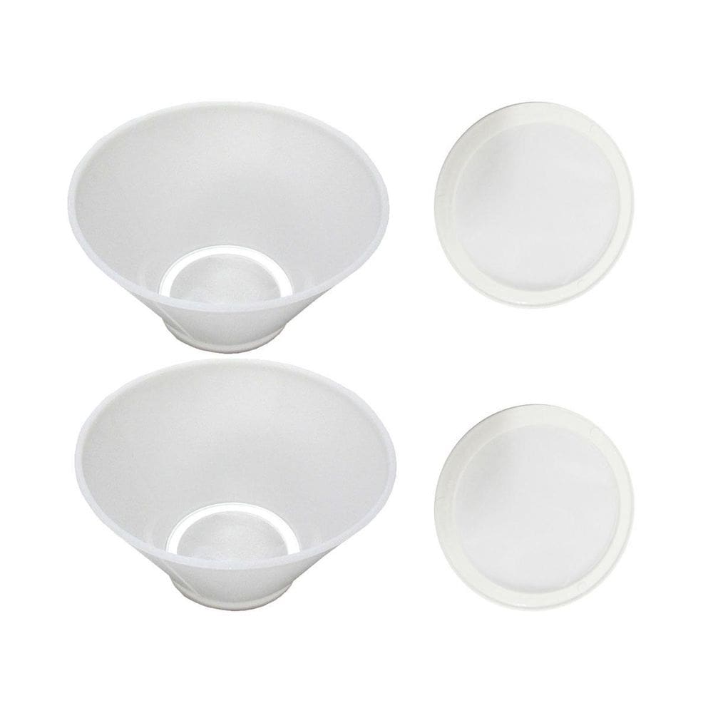 2 Coadores De Leite 15 Cm Nylon Injesul + 2 Telas De Reserva