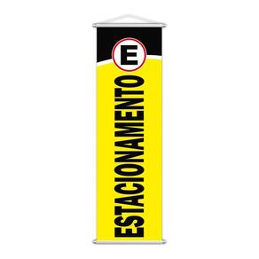 Banner Estacionamento Garagem Sinalização Veículos 100X30Cm