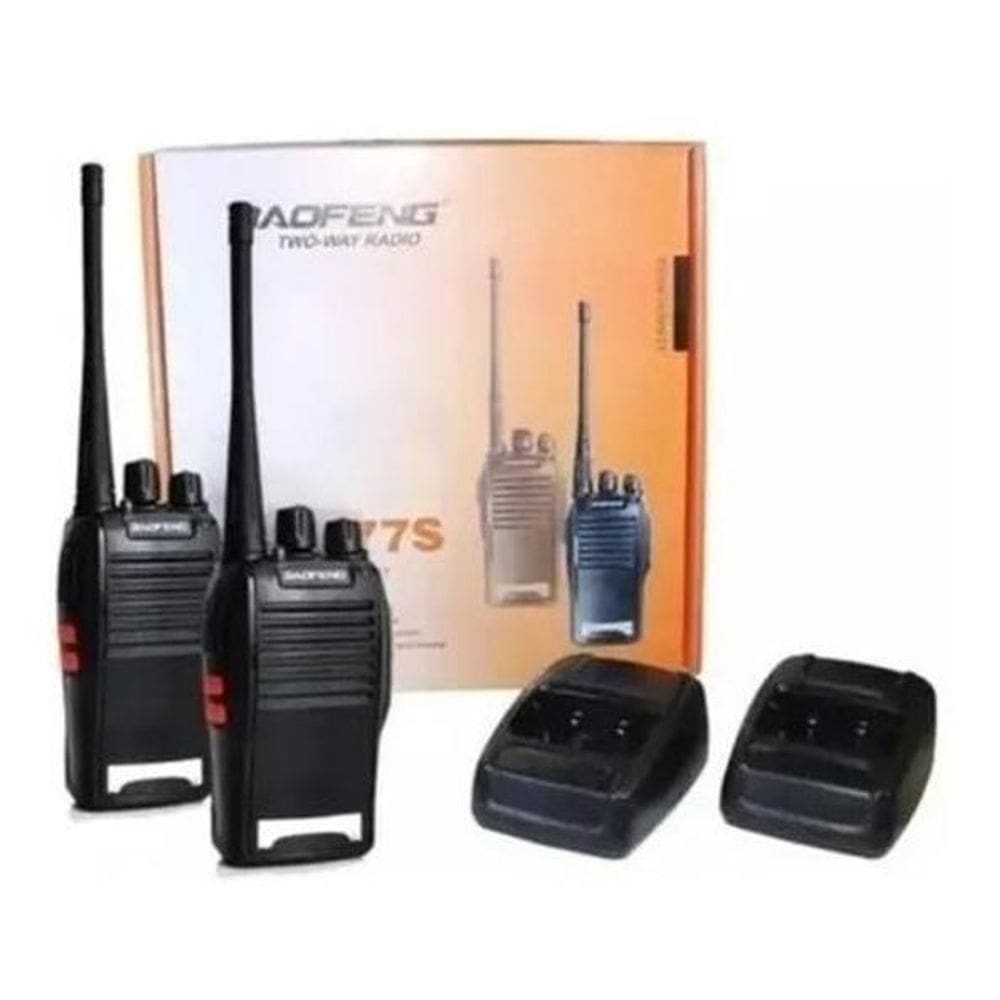 Par Radio 777S Vhf/Uhf 16 Canais Comunicador Profissional