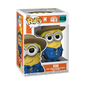 Boneco de vinil Funko Pop! Rocks Minions x BTS RM com 11,3 cm de altura