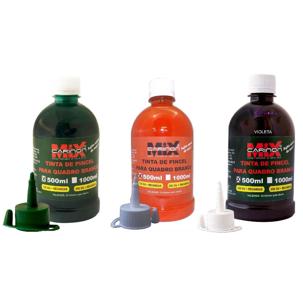 Tinta Para Marcador De Quadro Branco 500 Ml Vio, Lar, Verd