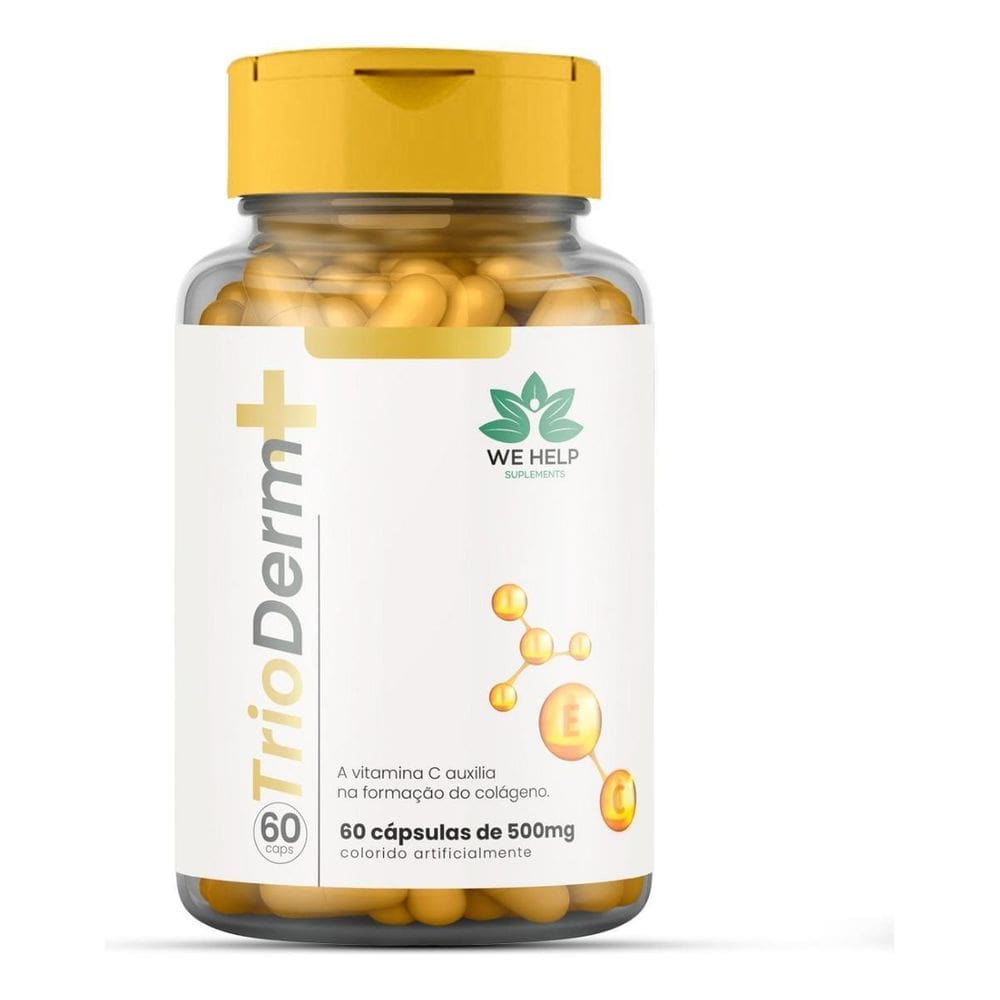 Trioderm+ 60 Caps - Formula Inovadora De Alta Absorçao