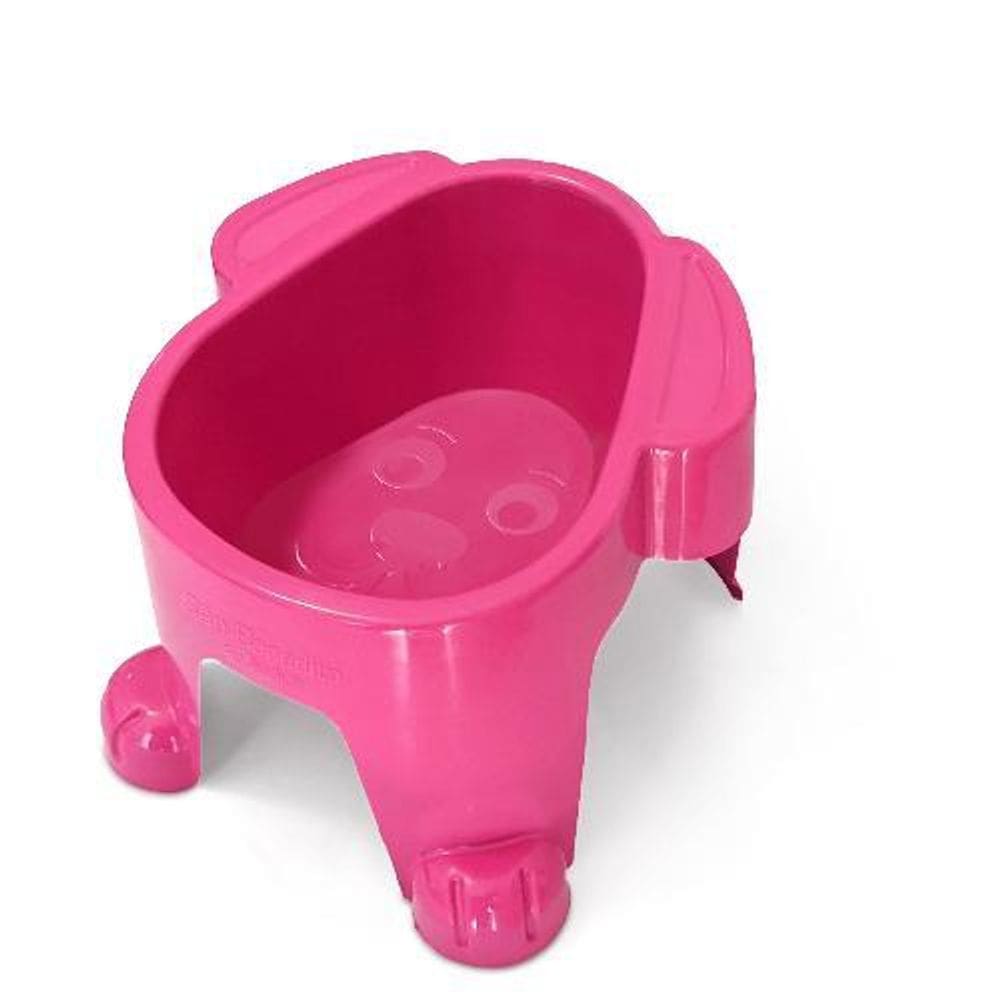 Comedouro Ou Bebedouro Elevado Pet Para Cães 300Ml Rosa