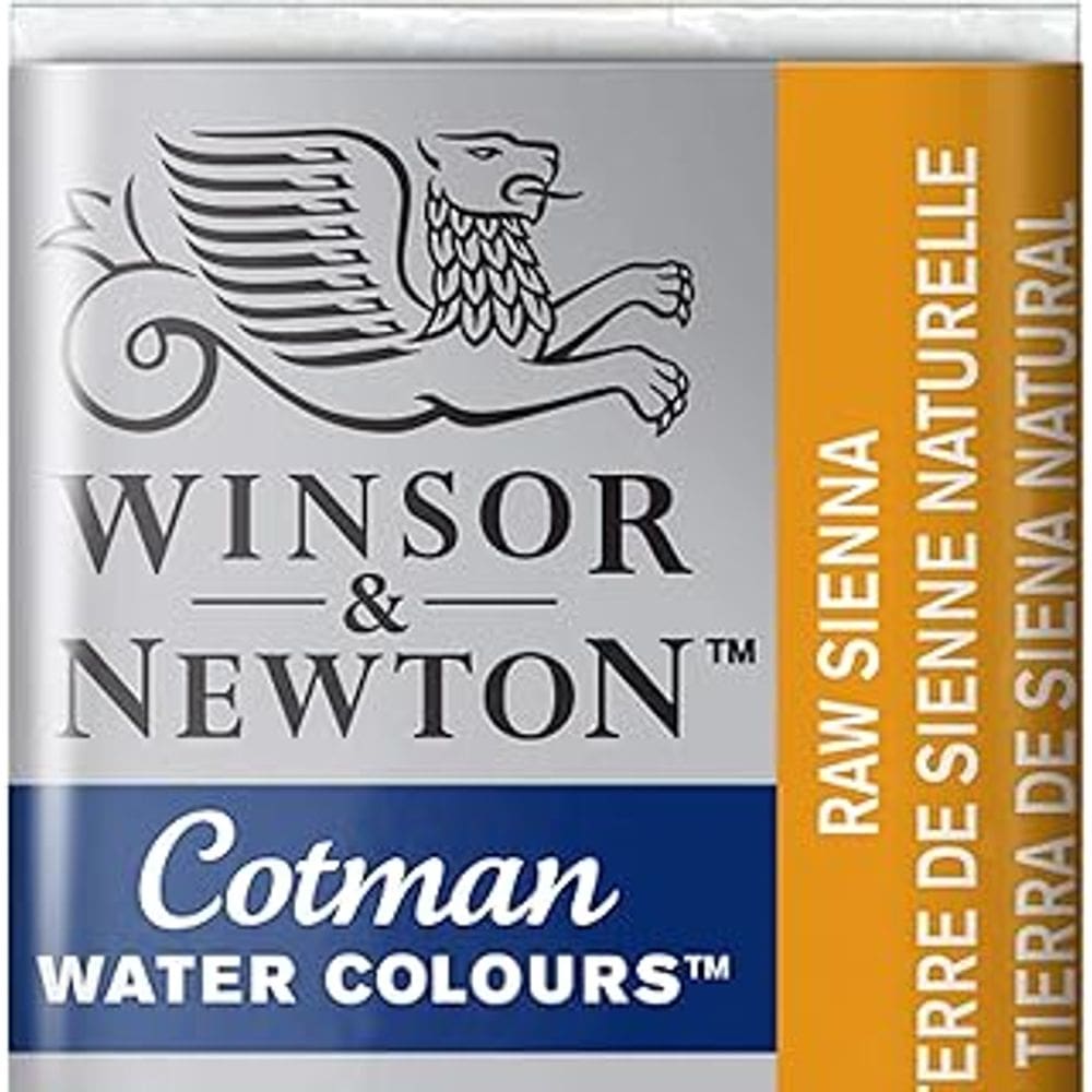 Aquarela Winsor &amp; Newton Cotman Pastilha 552 Raw Sienna  0301552