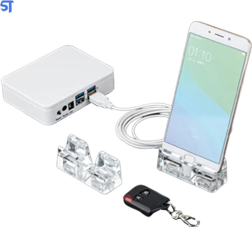 Sistema De Segurança 4Portas Usb Exposição Smartphone Tipo C