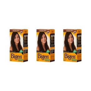 Coloraçao Bigen 47 Castanho Medio - Kit Com 3Un