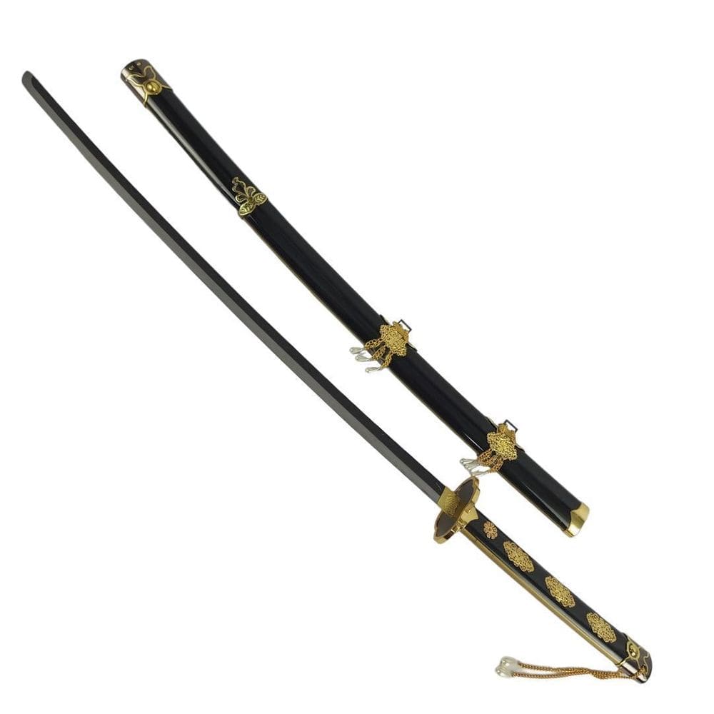Espada Katana Touken Ranbu Kuninaga Tsurumaru Preta Cosplay