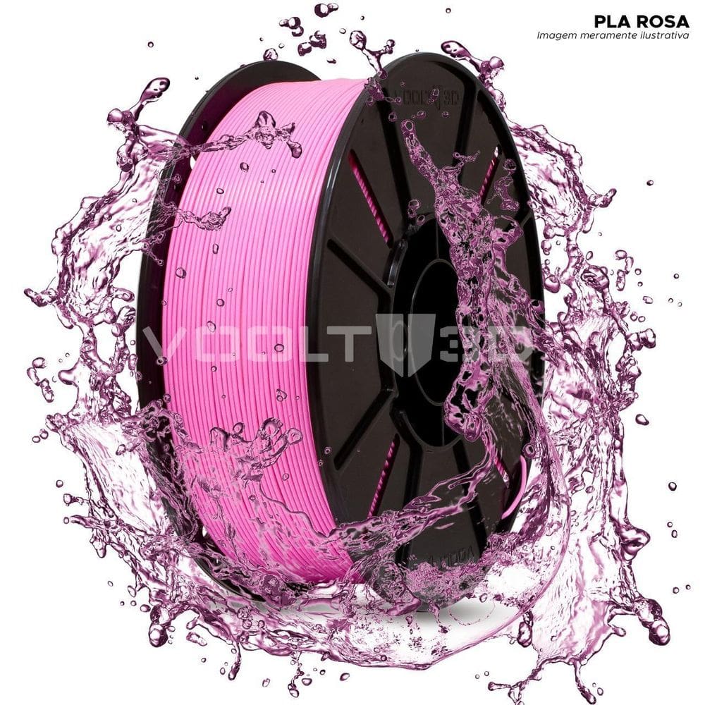 Filamento Impressão 3D Voolt Pla Rosa 1Kg