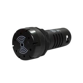 Sinaleiro Sonoro 22Mm 220V Preto Modelo Bz Metaltex