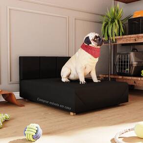 Cama Box Pet Porte Maior 80 Cor Preto Comprar Moveis Em Casa