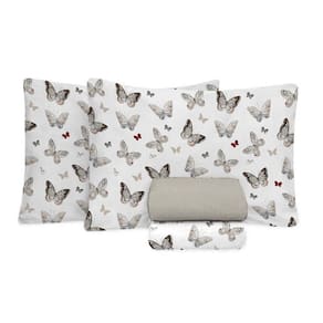 Jogo De Cama King Size 180 Fios Fiori - Borboleta 7380