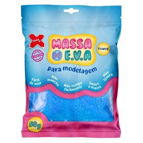 Massa De Eva Make+ 50g Azul Claro