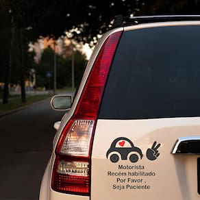 Adesivo Para Carro Recém Habilitada Mod02