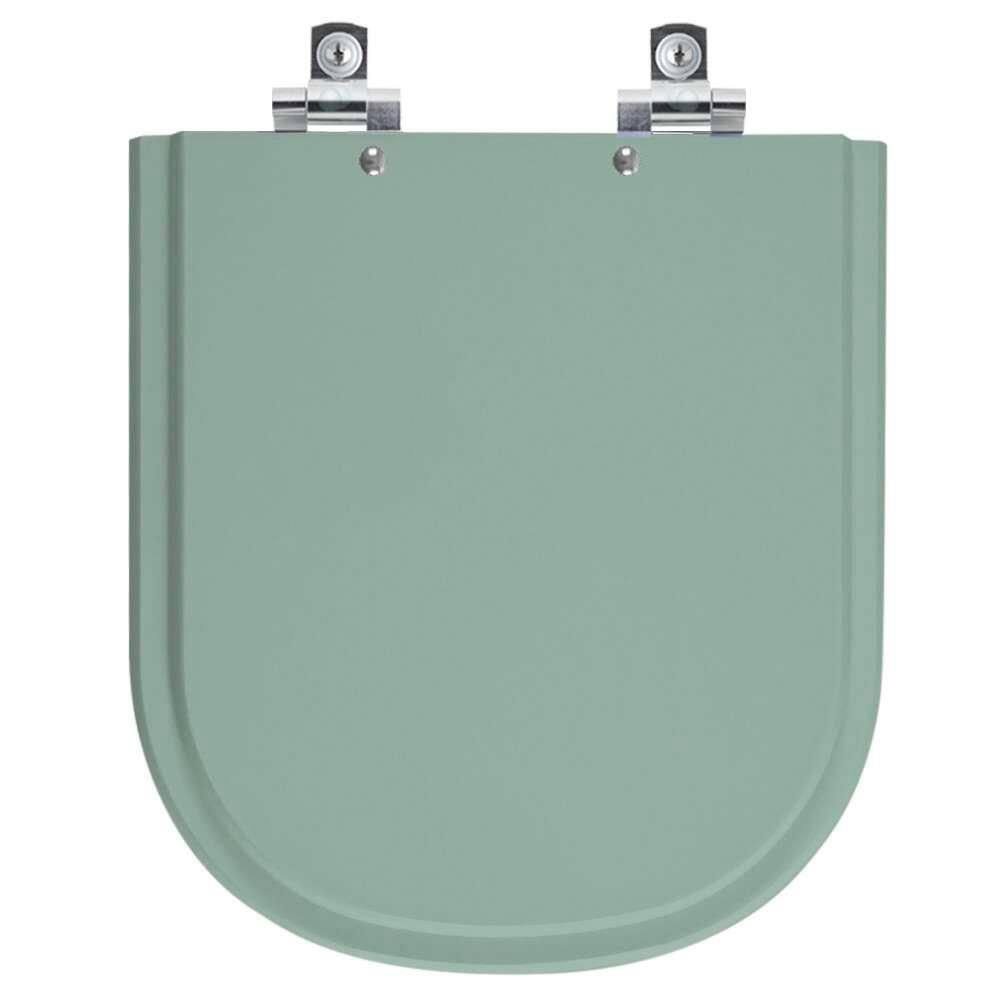 Assento Sanitário Soft Close Square Verde Claro para vaso Sanitex