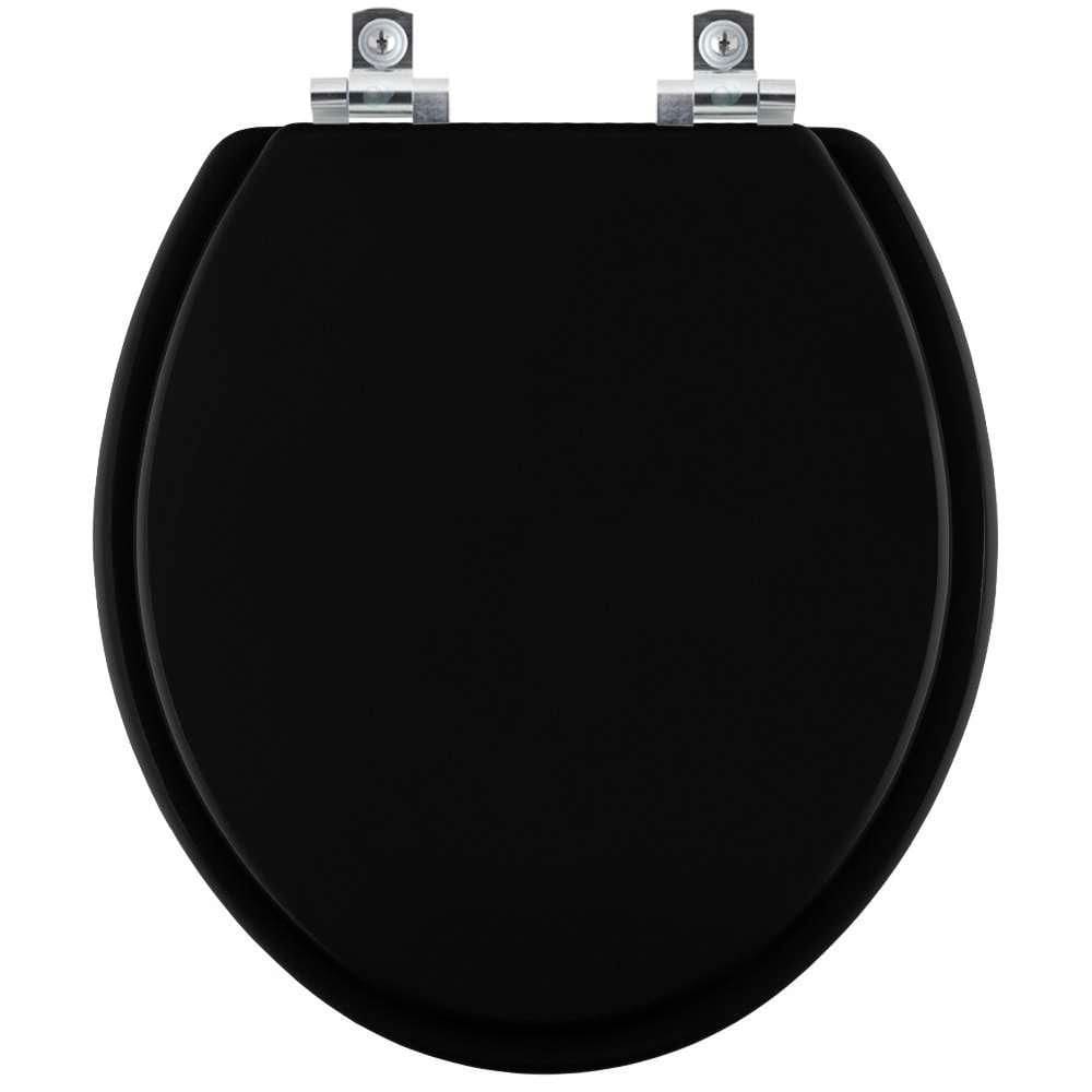 Assento Sanitário Soft Close Aretusa Preto para vaso Hervy