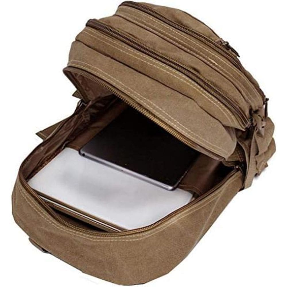 Mochila Notebook 15 Lona Fundo Expansível Camping Grande