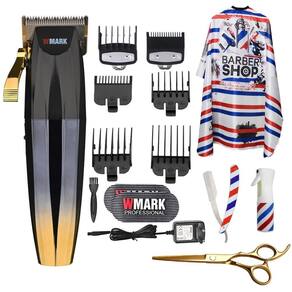 Kit Maquina De Corte Wmark Ng 222 Dourada Capa E Acessorios