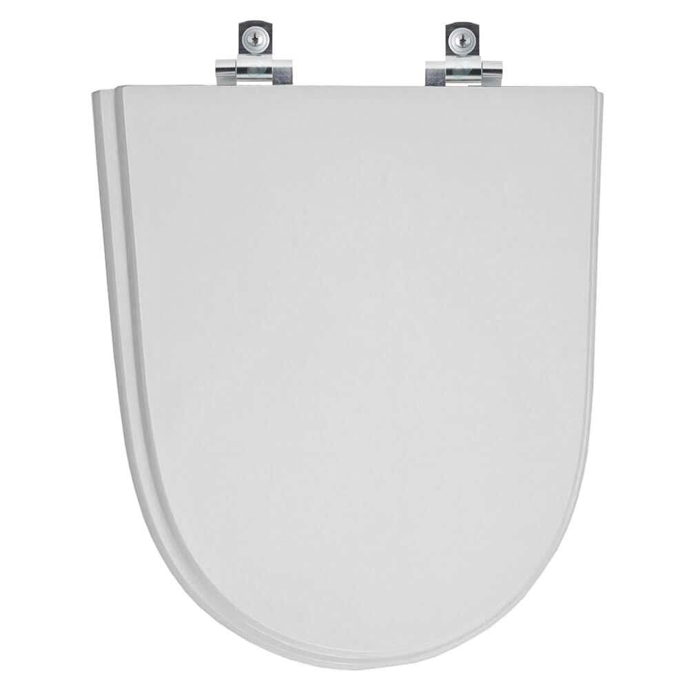 Assento Sanitário Soft Close Century Cinza Real para vaso Deca