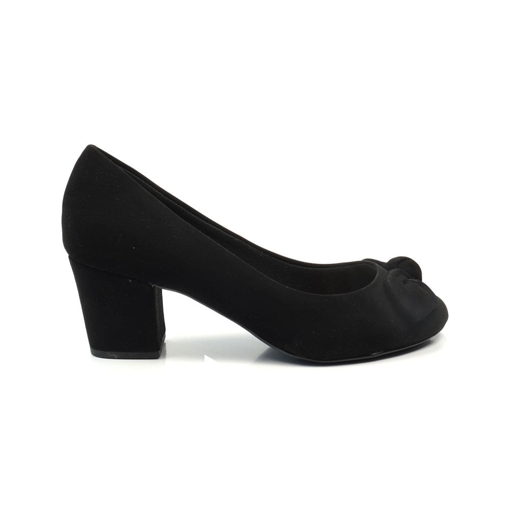 Sapato Feminino Villa Rosa Scarpin Bico Redondo Nobuck