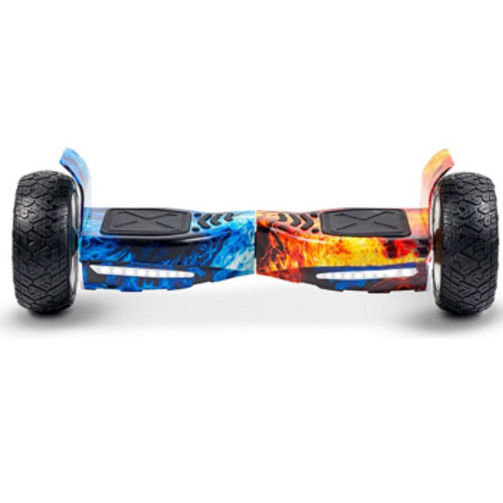 Hoverboard Skate Elétrico 8.5 Polegadas Offroad Fogo E Gelo Led Bluetooth Brinovar