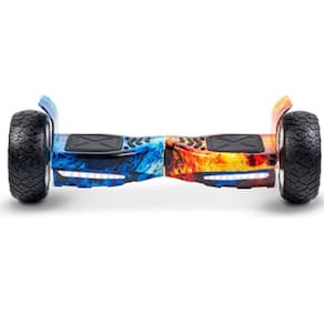 Hoverboard Skate Elétrico 8.5 Polegadas Offroad Fogo E Gelo Led Bluetooth Brinovar