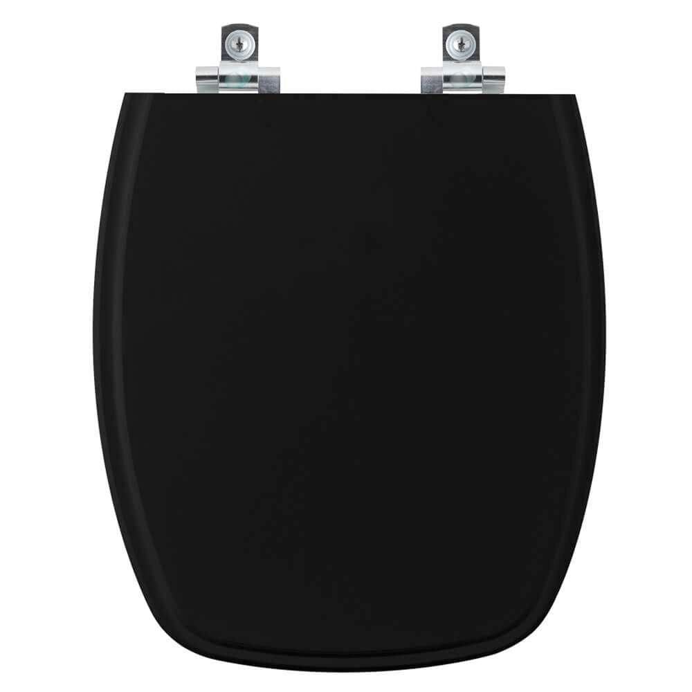 Assento Sanitário Soft Close Primula Plus Preto para vaso Fiori