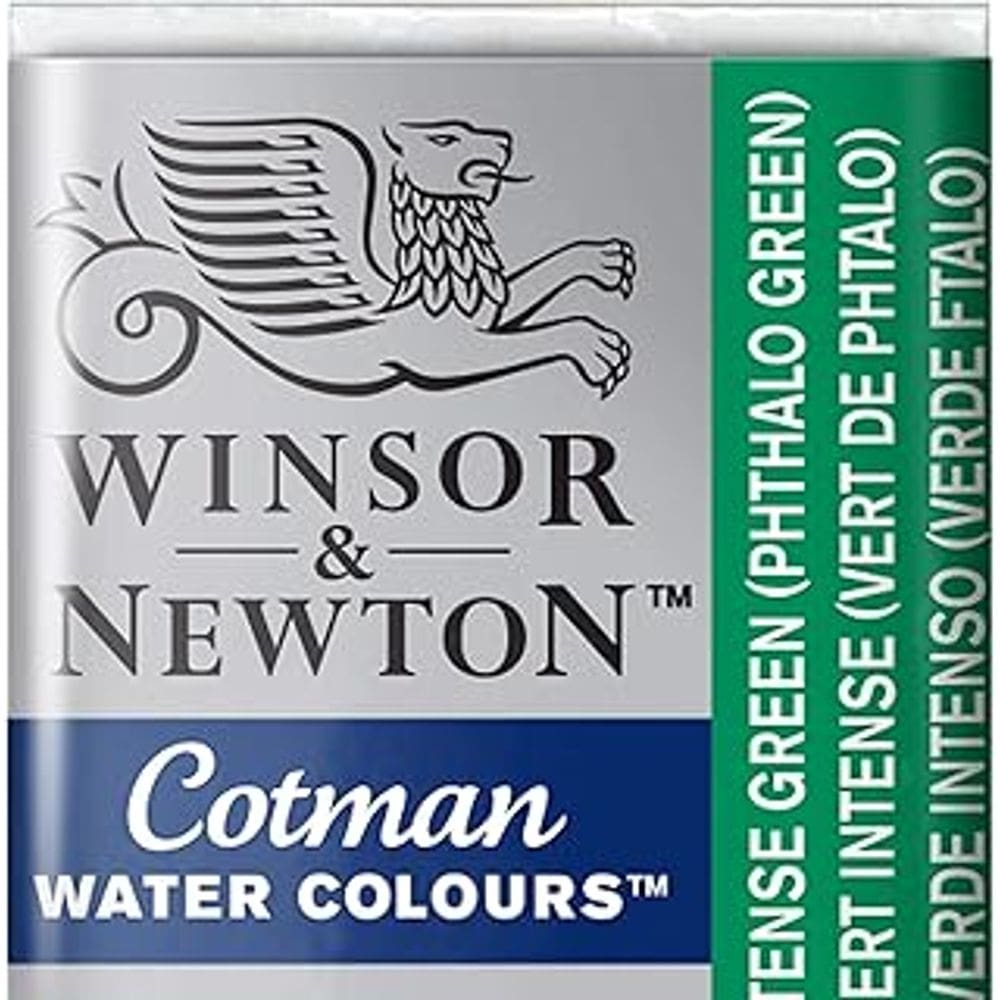 Aquarela Winsor &amp; Newton Cotman Pastilha 329 Intense Green  0301329
