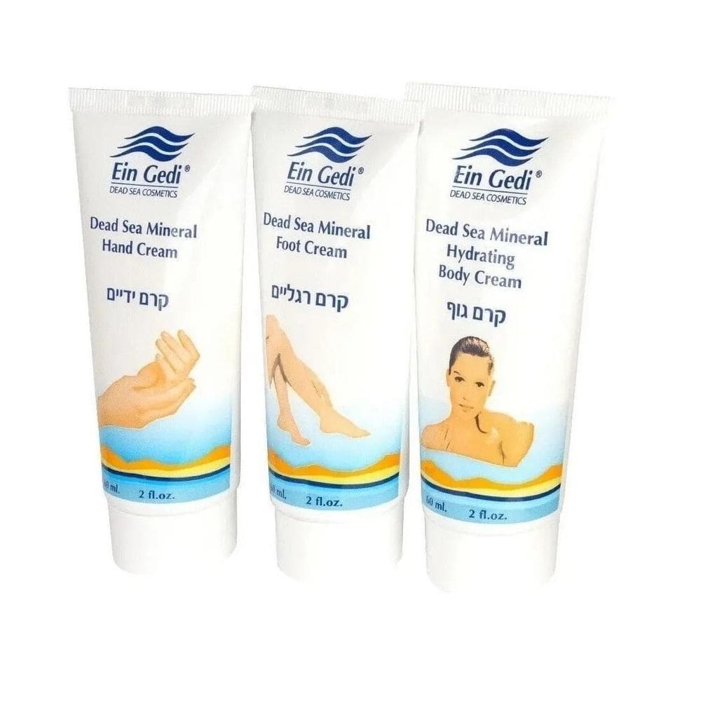 Kit Do Mar Morto, Creme De Mão, Pé E Creme Para O Corpo