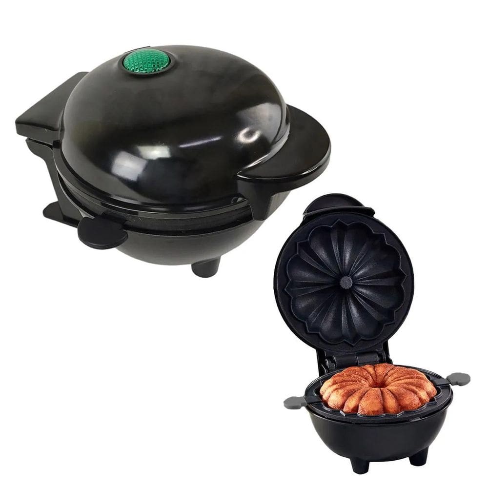 Mini Máquina De Fazer Bolos Mini Bundt Tortas 220V Preto