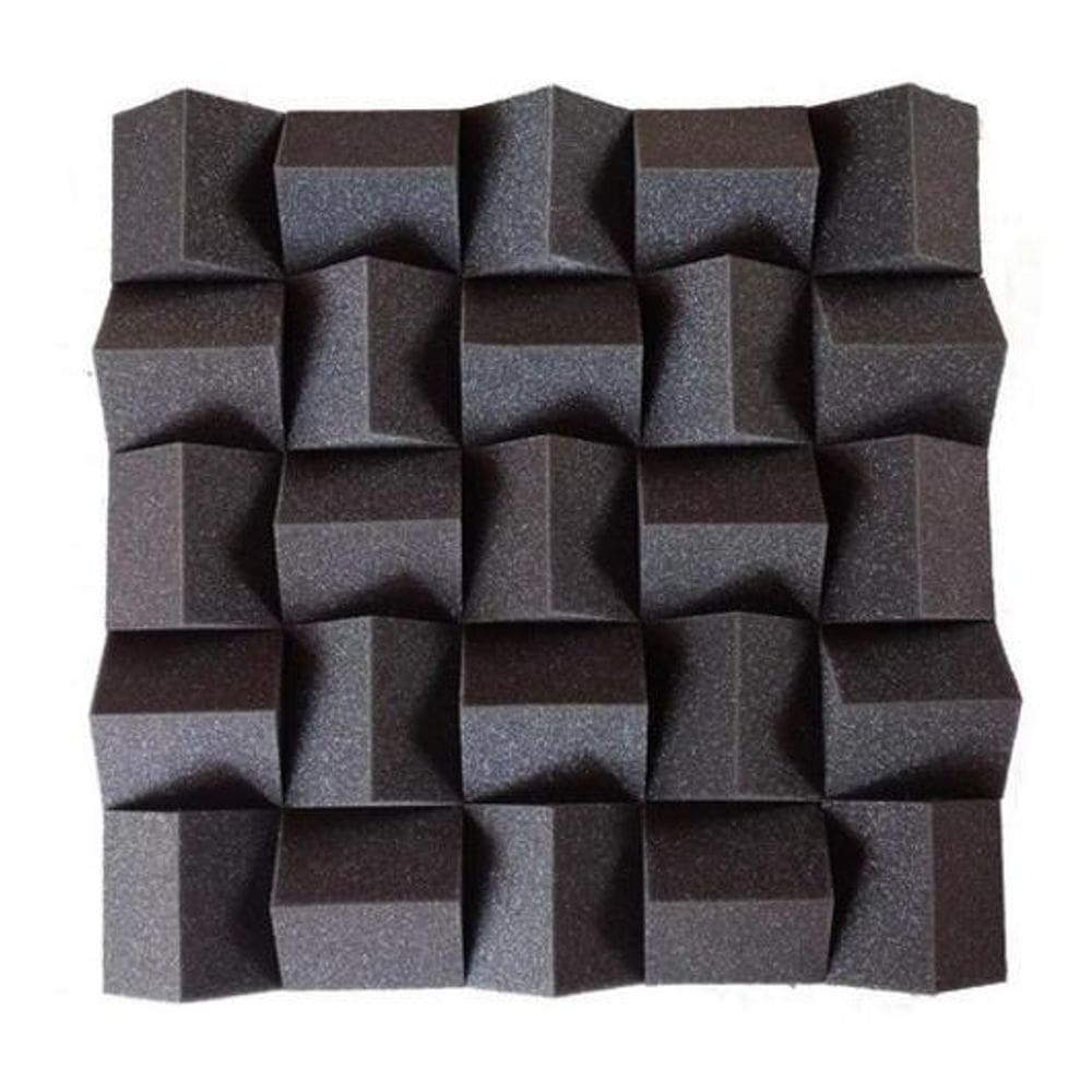 Difusor Acústico Alpha 70Mm 8 Placas Cinza Grafite